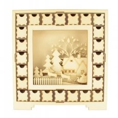 Advent Calendar Square With Centre Scene Assembly Instructions